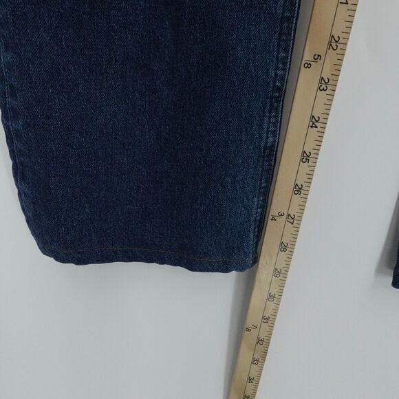 Reformation Jeans 31x29 Blue‎ Donna High Rise Bootcut Dark Wash Casual Stretch - Picture 7 of 13